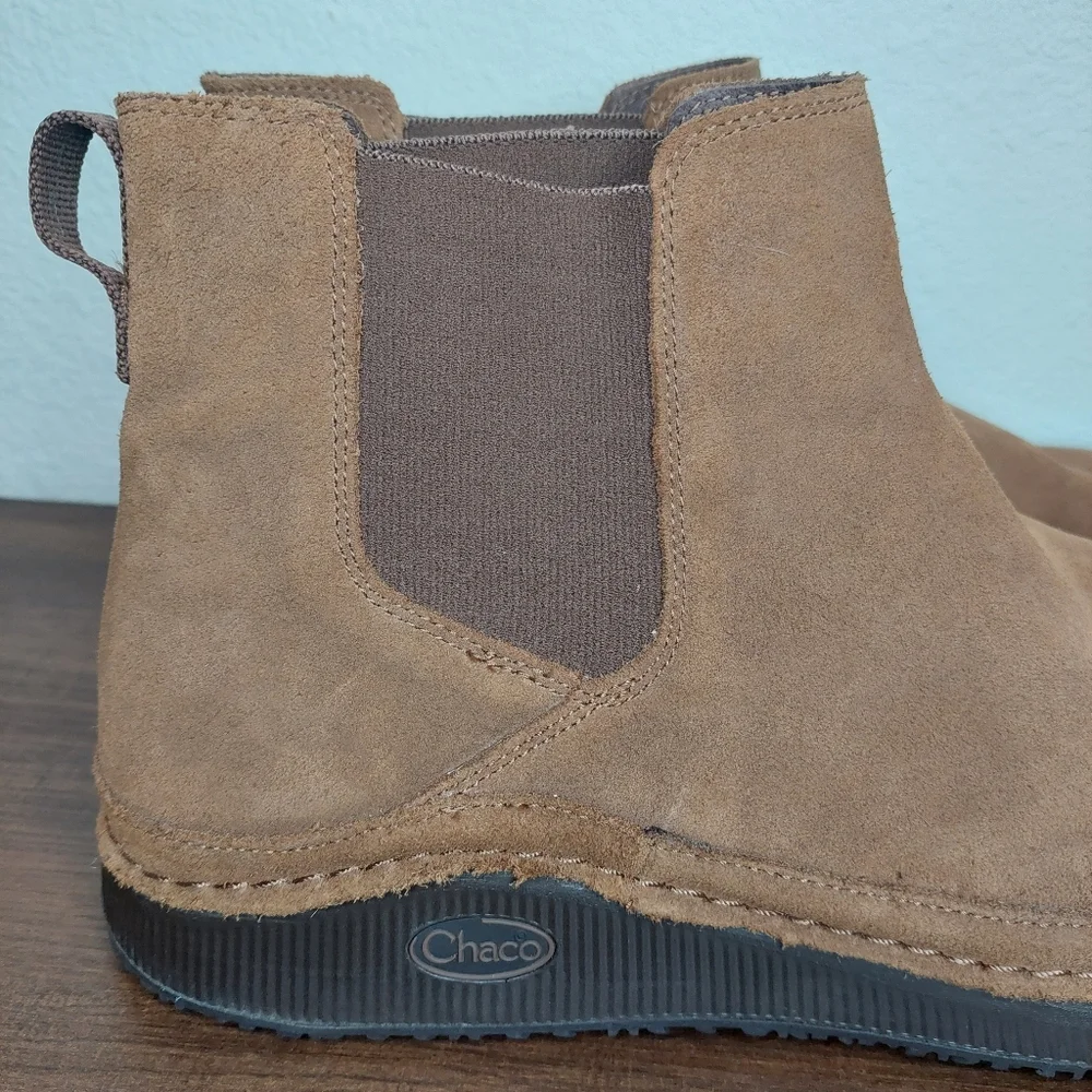 Chaco Paonia Men's Chelsea Suede Leather Boot‎ Wool Lining Size 12